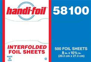 Handi-Foil Handi-Foil 8" Pop-Up Foil Sheet, PK3000 58100 - alternate 3